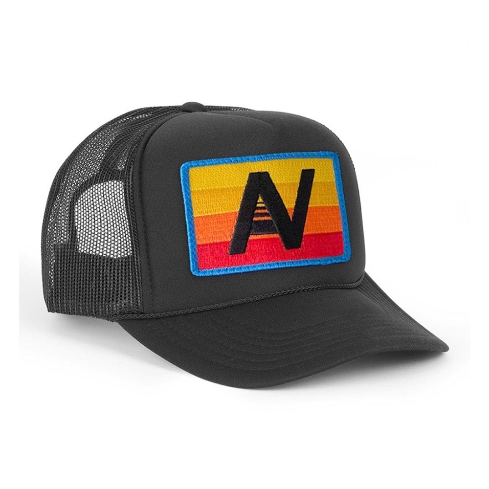 Aviator Nation LOGO RAINBOW VINTAGE TRUCKER HAT - NWT